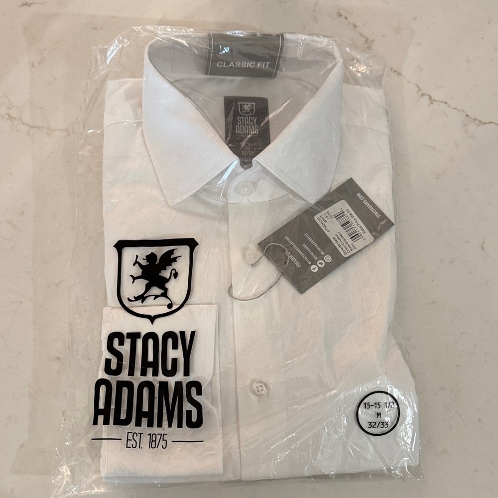 Brand new white collared shirt